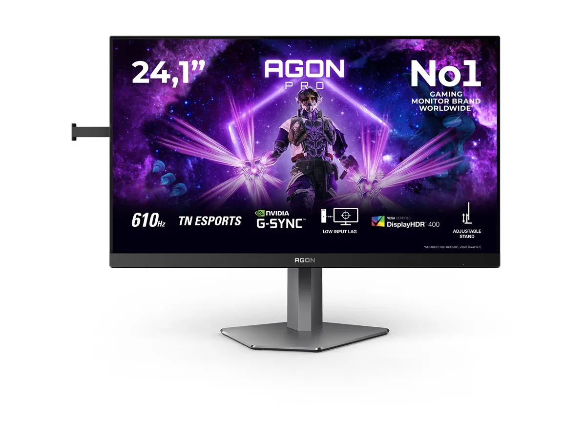 also-ag246fk6 AOC AG246FK6 24.1inch FHD Fast TN 610Hz 0.5ms 500cd/m2 HDMI2.1 DP USB 3.2 HUB USB PIVOT