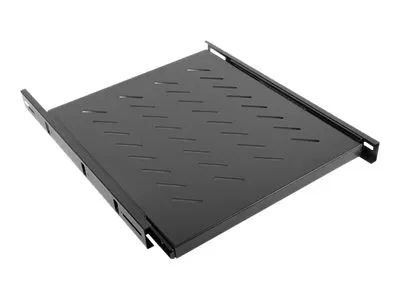 LANBERG AK-1007-B fixed sliding shelf 19 1U/465x550mmmax load capacity up to 18kg black