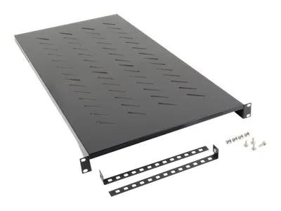 also-ak-1013-b LANBERG 19 fixed shelf 1U/483x900mm max load capacity up to 25kg black