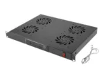 LANBERG AK-1503-B 19inch Fan Unit / Ventilation Panel With LCD 4 Fans + Thermostat 230V