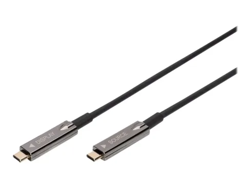 DIGITUS USB Type-C – USB Type-C AOC Hybrid FO cable 4K 60Hz USB 3.1 SPEC 10m