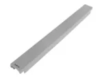 LANBERG 19inch plastic fast assembly fire retardant blanking panel 1U grey