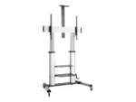 LOGILINK BP0084 TV monitor cart 60-100inch height adjustable 100kg max.