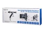 LOGILINK BP0102 Dual Monitor mount 17-27inch steel space-saving