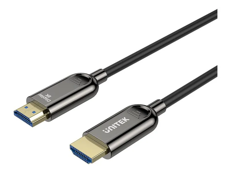 also-c11085gy01-15m UNITEK C11085GY01-15M Optic Cable HDMI 2.1 AOC 8K 120Hz 15m