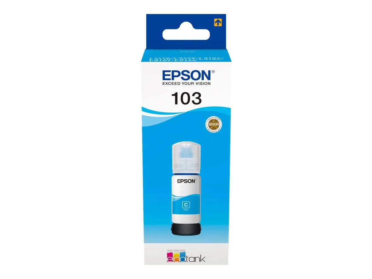 also-c13t00s24a EPSON 103 EcoTank Cyan ink bottle