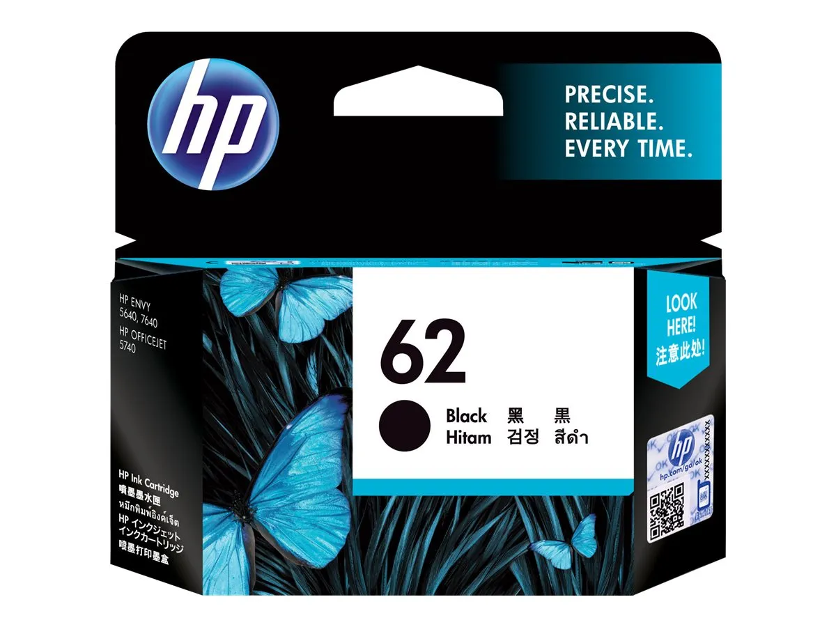 also-c2p04aeuus HP 62 ink cartridge black standard capacity 1-pack