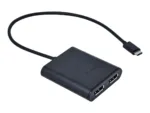 I-TEC USB C to Dual DisplayPort VideoAdapter 2x DisplayPort 4K Ultra HD compatible with Thunderbolt 3