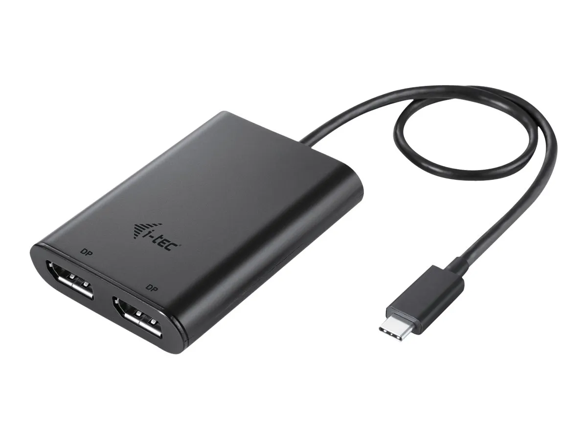 also-c31dual4kdp I-TEC USB C to Dual DisplayPort VideoAdapter 2x DisplayPort 4K Ultra HD compatible with Thunderbolt 3