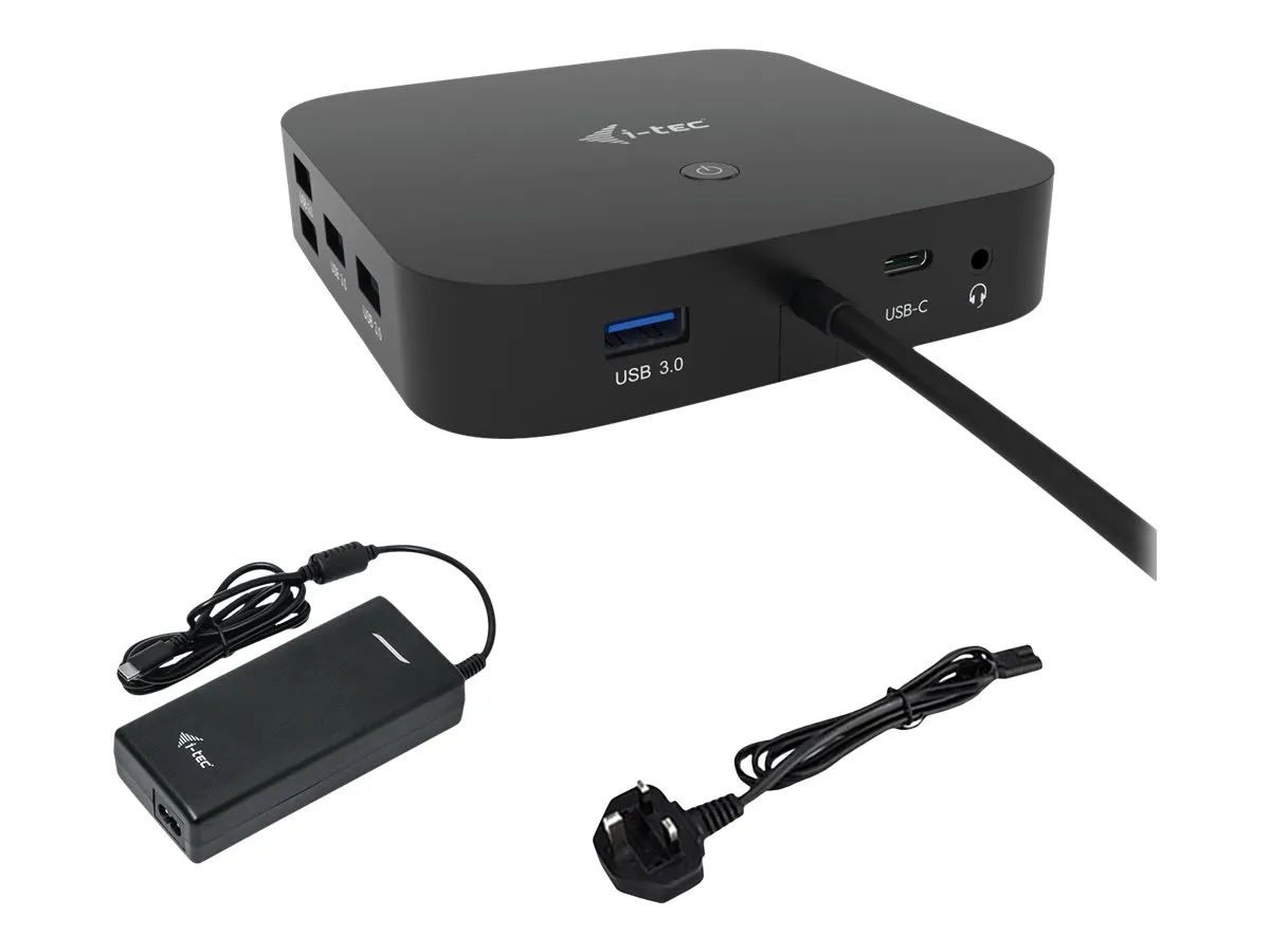 also-c31hdmidpdockpd100 I-TEC USB-C Dual Display MST DS 1x DP 1x HDMI 1xGLAN 3xUSB 3.0 2xUSB 2.0 1xUSB-C-Datei 1xAudio/Mic Jack 1x100W USB-C PD+Charger 112W