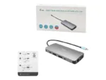 I-TEC USB-C Metal Nano Dock 2xDP 1xHDMI 1xGLAN 1xAudio/Mic 2xUSB 3.1 2xUSB 2.0 1xUSB-C Data 1xUSB-C 100W PD