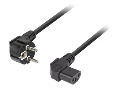 LANBERG Power cord CEE 7/7->IEC 320 C13 3m angled right VDE