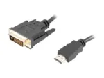 LANBERG CA-HDDV-20CU-0030-BK cable HDMI -> DVI-D 24+1 M/M Dual Link 4K 30Hz. black 3m