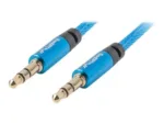 LANBERG CA-MJMJ-10CU-0010-BL Premium Cable Audio Mini jack 3.5mm 3pin. 1m Blue