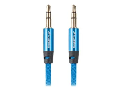 LANBERG CA-MJMJ-10CU-0010-BL Premium Cable Audio Mini jack 3.5mm 3pin. 1m Blue
