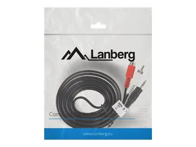 LANBERG CA-MJRC-10CC-0020-BK stereo audio cable Mini Jack 3.5mm M ->2x RCA Cinch 2m