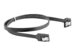 LANBERG CA-SASA-13CU-0050-BK cable SATA DATA II 6GB/S F/F 50cm METAL CLIPS ANGLED Black