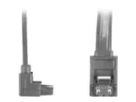 LANBERG CA-SASA-13CU-0050-BK cable SATA DATA II 6GB/S F/F 50cm METAL CLIPS ANGLED Black