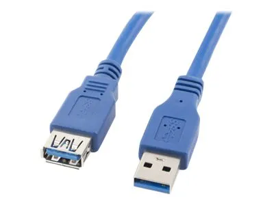 LANBERG CA-US3E-10CC-0018-B extension cable USB 3.0 AM-AF 1.8m blue
