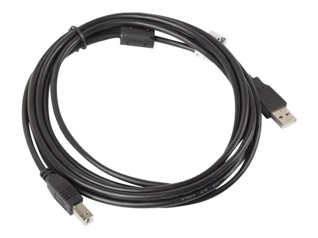 also-ca-usba-11cc-0030-bk LANBERG CA-USBA-11CC-0030-BK cable USB 2.0 AM-BM with ferrite 3m black