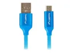 LANBERG CA-USBM-20CU-0010-BL cable Premium Quick Charge 3.0 USB Micro-B M ->A M 1M Blue