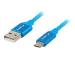 LANBERG CA-USBM-20CU-0010-BL cable Premium Quick Charge 3.0 USB Micro-B M ->A M 1M Blue