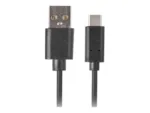 LANBERG CA-USBO-20CU-0010-BK cable USB-C M A M 2.0 QC 3.0 1m Black