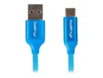 LANBERG CA-USBO-21CU-0010-BL Premium cable USB-C M A M 2.0 1M Blue Super Charge