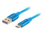 LANBERG CA-USBO-21CU-0010-BL Premium cable USB-C M A M 2.0 1M Blue Super Charge