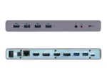 I-TEC USB 3.0/USB-C Dualdock 1x 5K 2x 4K 60Hz 2x HDMI 2x DP 1x GLAN 6x USB 3.0 1x Audio/Mic Jack Kensington kompatible with TB 3
