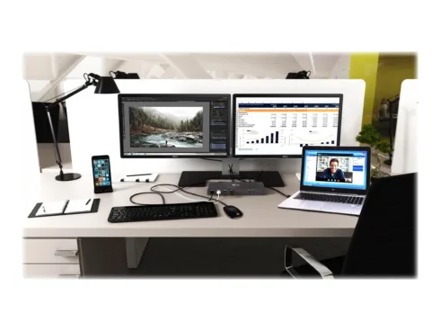 I-TEC USB 3.0/USB-C Dualdock 1x 5K 2x 4K 60Hz 2x HDMI 2x DP 1x GLAN 6x USB 3.0 1x Audio/Mic Jack Kensington kompatible with TB 3