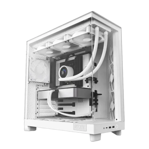 NZXT PC case H6 Flow midi tower white