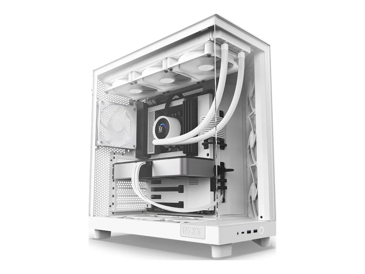 also-cc-h61fw-01 NZXT PC case H6 Flow midi tower white