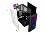 GEMBIRD computer case Fornax 2500 ATX – ARGB backlight black