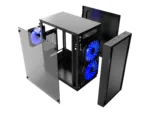 GEMBIRD CCC-FORNAX-960B Gaming design PC case 3 x 12cm fans blue