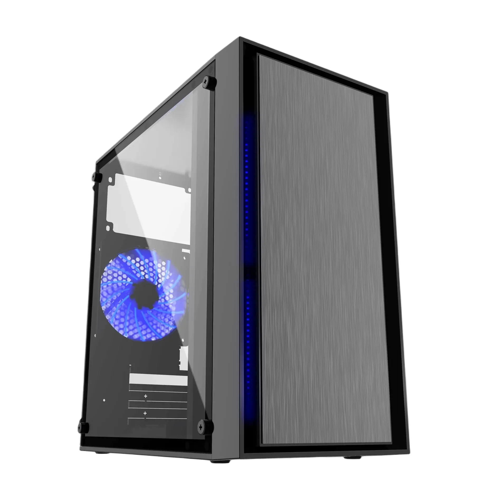 also-ccc-fornax-960b GEMBIRD CCC-FORNAX-960B Gaming design PC case 3 x 12cm fans blue