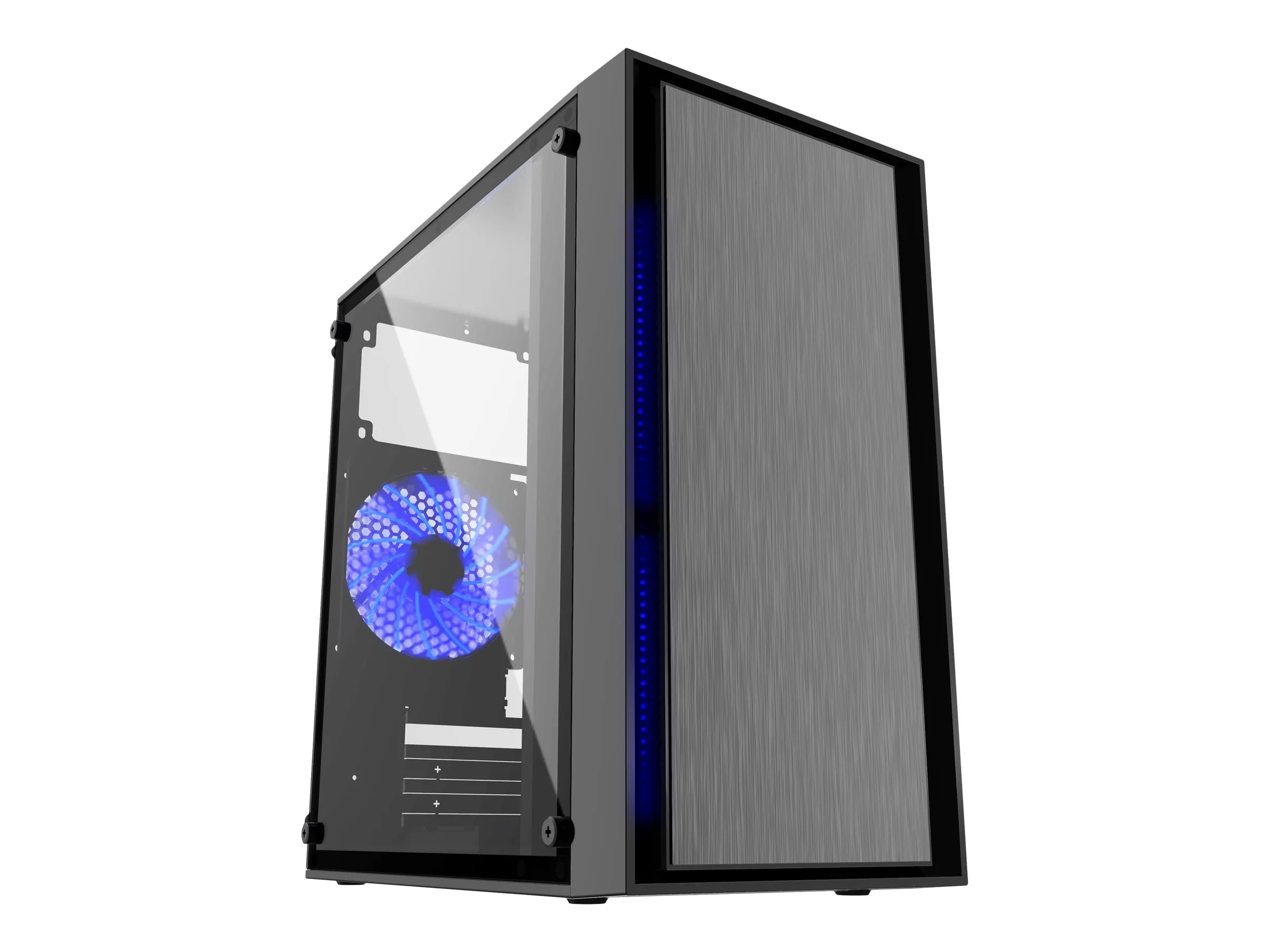 also-ccc-fornax-960b GEMBIRD CCC-FORNAX-960B Gaming design PC case 3 x 12cm fans blue