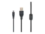 GEMBIRD CCF-USB2-AM5P-6 USB 2.0 A- MINI 5PM 1.8m cable with ferrite core