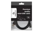 GEMBIRD CCF-USB2-AM5P-6 USB 2.0 A- MINI 5PM 1.8m cable with ferrite core