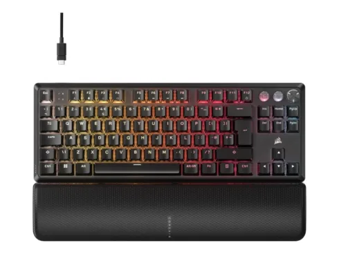 CORSAIR K70 PRO TKL Tenkeyless Magnetic-Mechanical Gaming Keyboard Backlit RGB LED CORSAIR MGX v2 Black
