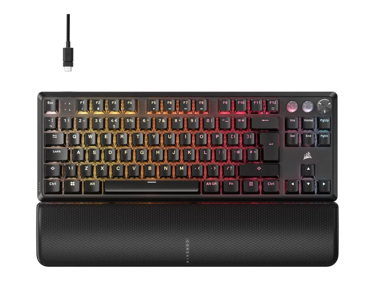 also-ch-911911g-na CORSAIR K70 PRO TKL Tenkeyless Magnetic-Mechanical Gaming Keyboard Backlit RGB LED CORSAIR MGX v2 Black