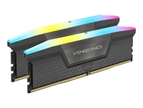 CORSAIR VENGEANCE RGB DDR5 32GB 2x16GB DDR5 6000 CL38-48-48-96 1.35V Intel XMP & AMD EXPO – GREY