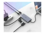 UNITEK D1056A Hub USB-C 2x USB 3.1 HDMI DP RJ45 SD Reader