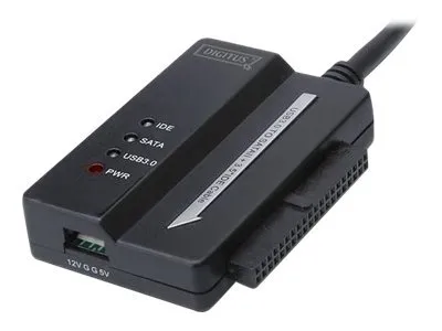 also-da-70325 DIGITUS USB3.0 adaptor cable to SATA and IDE incl power supply for 2.5inch + 3.5inch HDD + SSD