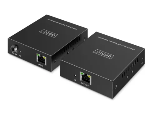 DIGITUS USB Extender USB 3.2 Gen1 100m 3x USB-A & 1x USB-C for use with CAT cable