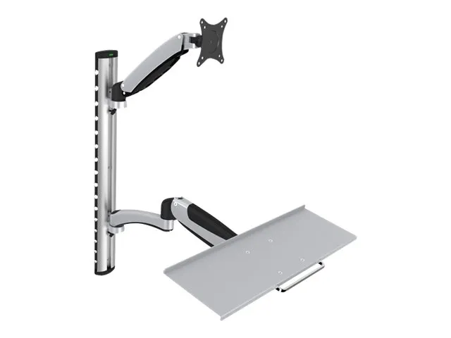 also-da-90354 DIGITUS monitor and keyboards wall mounting up to 27Inch gas spring mount max. 8KG VESA 75x75mm 100x100mm