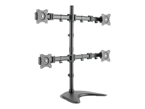 DIGITUS quad display stand desk for 4 TFT 68.5cm 27inch max. 8Kg VESA 75 x 75 und 100 x 100 mm black