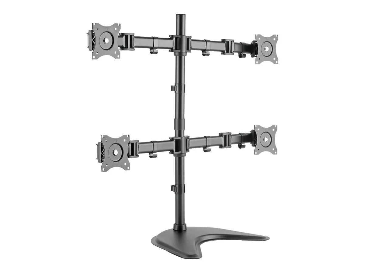 also-da-90364 DIGITUS quad display stand desk for 4 TFT 68.5cm 27inch max. 8Kg VESA 75 x 75 und 100 x 100 mm black