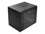 DIGITUS DN-W19 09U/450/B Wallmount cabinet 9U 600x450mm black RAL 9004
