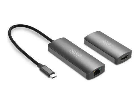 DIGITUS 4K Video Extender USB-C – HDMI 4K/120Hz CAT6 30m